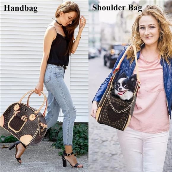 Luxury Pet Carrier, Puppy Small Dog Carrier, Cat Carrier Bag, Waterproof - Picture 5 of 8